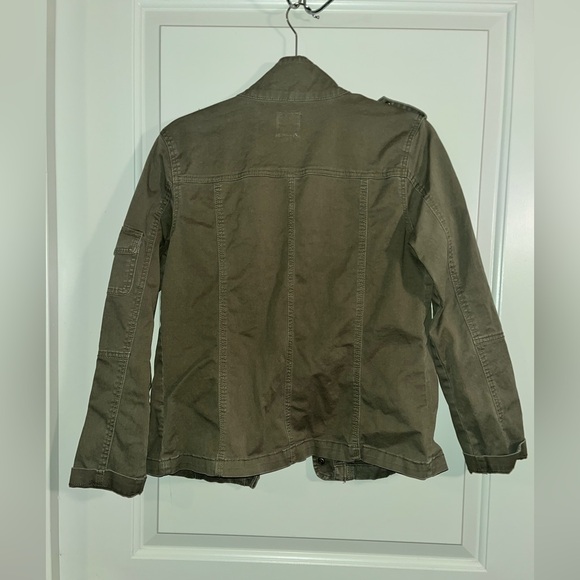 Kensie Olive Green Military Cargo
Utility Jacket Size Medium - Picture 3 of 4